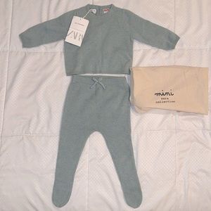 Zara Knit Baby Cashmere Set - 1-3 months